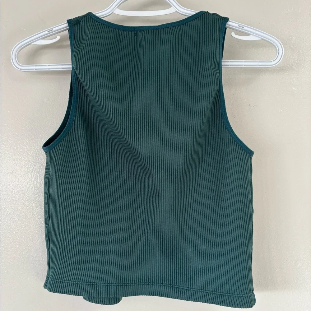 Dynamite Green Ribbed Top - Picture 2 of 3